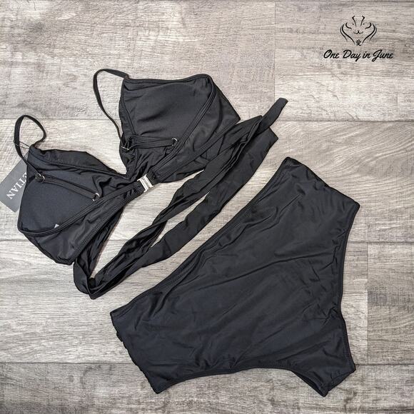 Zetian Wrap Around Cross Over Bikini Swimsuit Size XXL - Picture 3 of 3